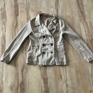 Button down taupe Jean jacket